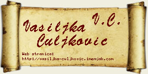 Vasiljka Čuljković vizit kartica